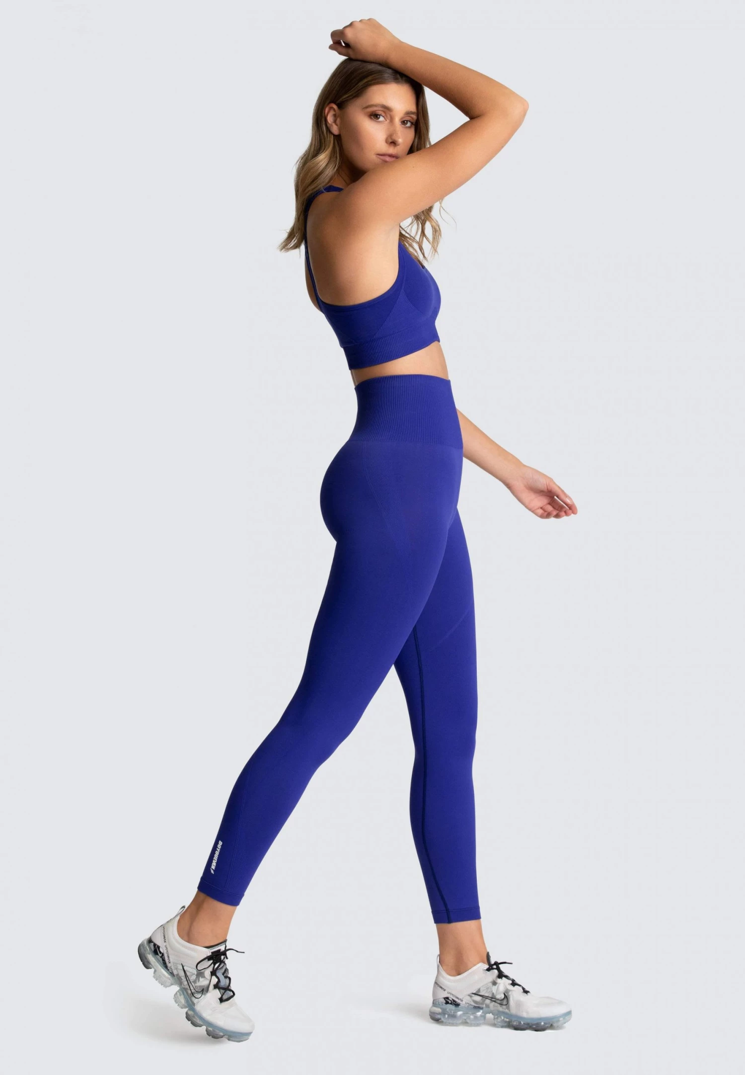 Female Outlet Womens Hyperflex Seamless Crop - Electric Blue