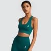 Female Outlet Hyperflex Seamless Crop - Forest Green Womens