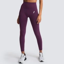 Female Outlet Hyperflex Seamless Leggings - Plum Purple