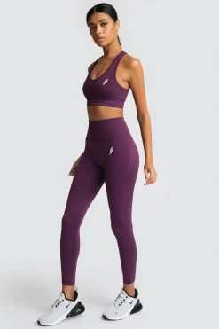 Female Outlet Hyperflex Seamless Leggings - Plum Purple