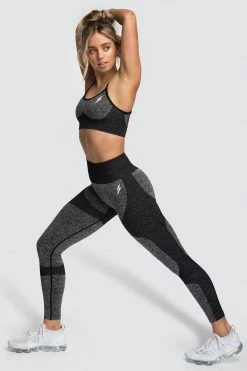 Pony Impact Seamless Leggings - Black Womens