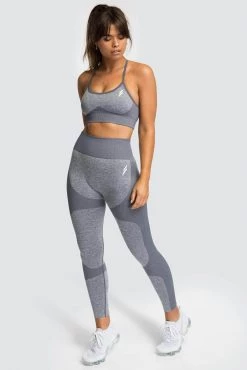 Female Outlet Impact Seamless Leggings - Cool Grey Womens