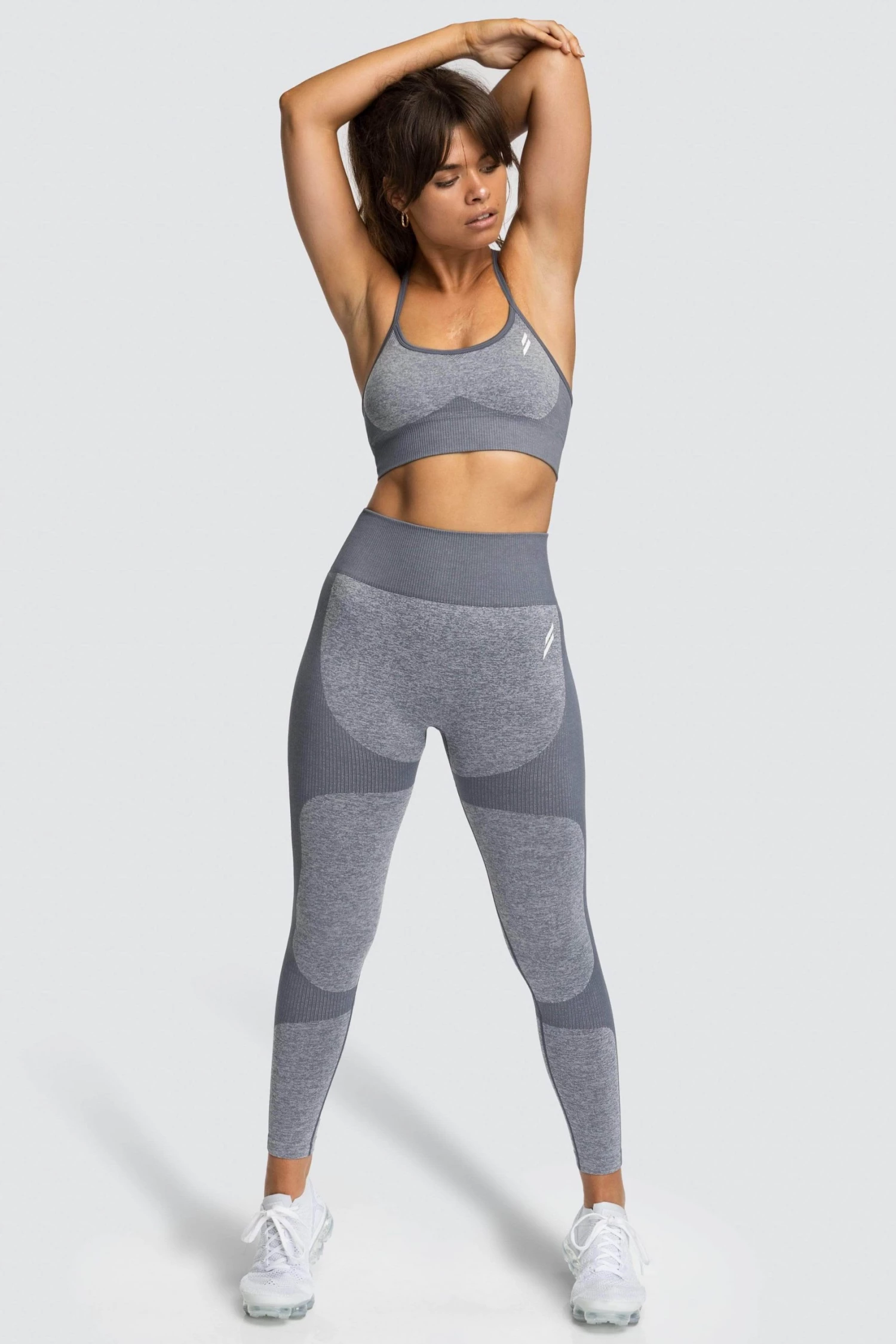 Female Outlet Impact Seamless Leggings - Cool Grey Womens