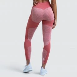 Female Outlet Impact Seamless Leggings - Earth Red Womens