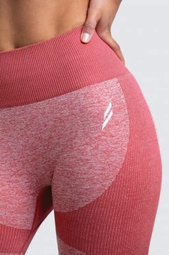 Female Outlet Impact Seamless Leggings - Earth Red Womens