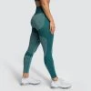 Female Outlet Womens Impact Seamless Leggings - Forest Green