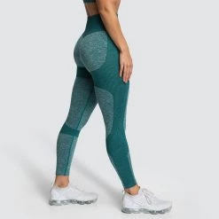 Female Outlet Womens Impact Seamless Leggings - Forest Green