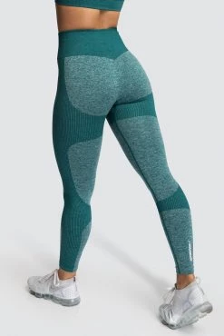 Female Outlet Womens Impact Seamless Leggings - Forest Green