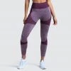 Female Outlet Womens Impact Seamless Leggings - Plum Purple