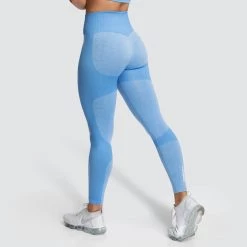 Female Outlet Womens Impact Seamless Leggings - Sky Blue