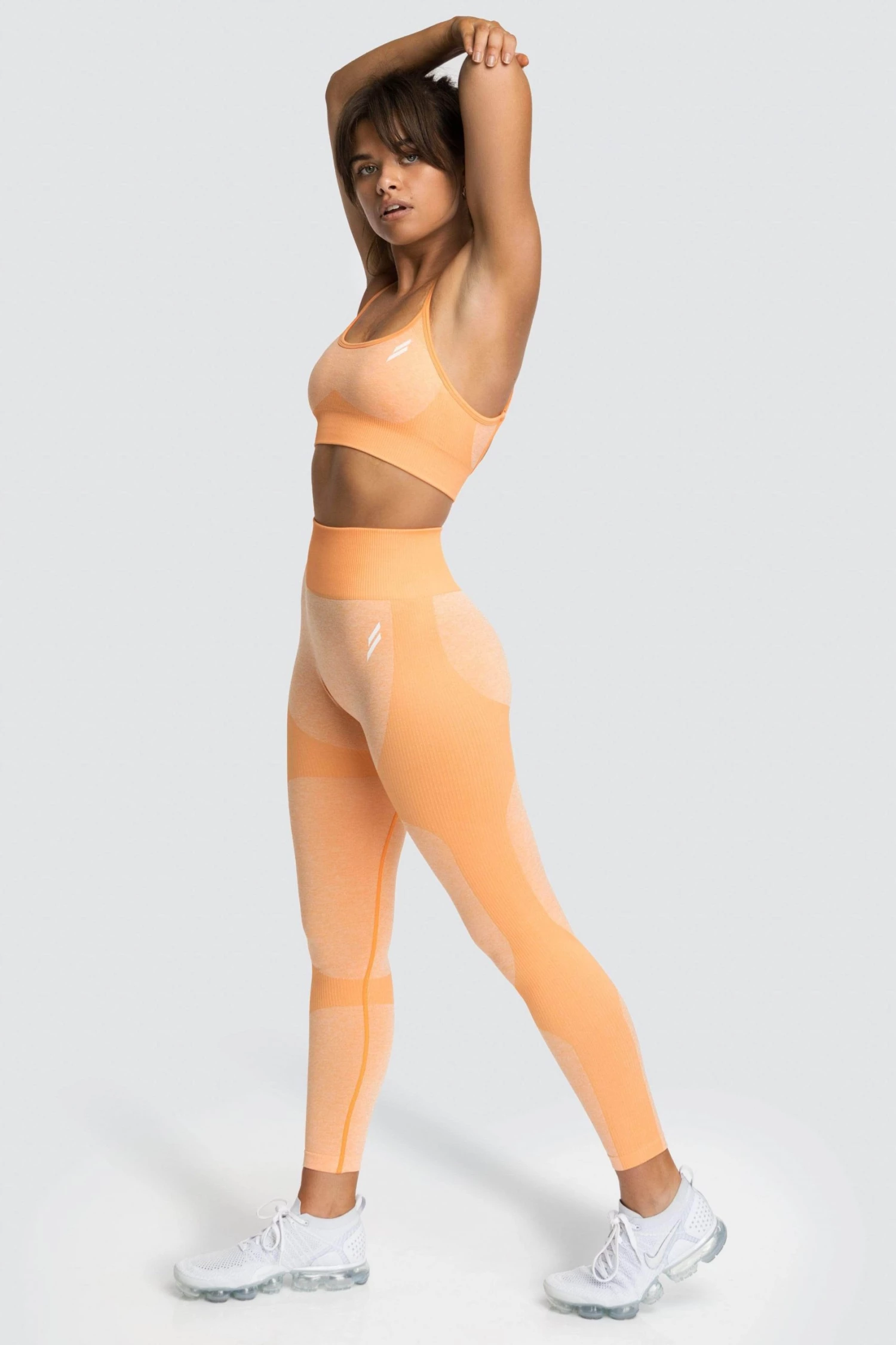 Female Outlet Womens Impact Seamless Leggings - Sorbet Orange