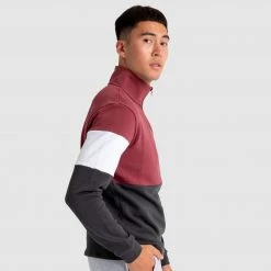 Aivory Legacy ¼ Zip Jumper - Burgundy/Charcoal