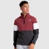 Aivory Legacy ¼ Zip Jumper - Burgundy/Charcoal