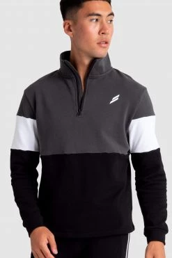 Aivory Legacy ¼ Zip Jumper - Charcoal/Black