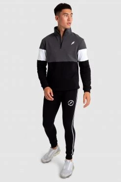 Aivory Legacy ¼ Zip Jumper - Charcoal/Black