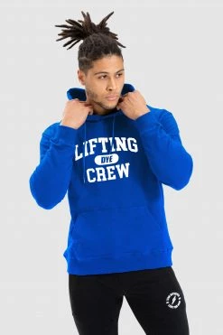 Male Outlet Lifting Crew Urban Hoodie - Blue Mens