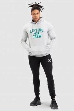 Male Outlet Lifting Crew Urban Hoodie - Grey Mens