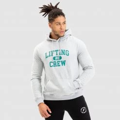 Male Outlet Lifting Crew Urban Hoodie - Grey Mens