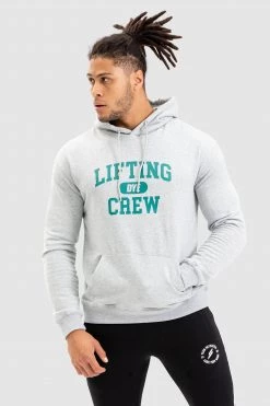 Male Outlet Lifting Crew Urban Hoodie - Grey Mens