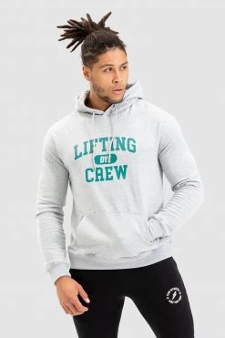 Male Outlet Lifting Crew Urban Hoodie - Grey Mens