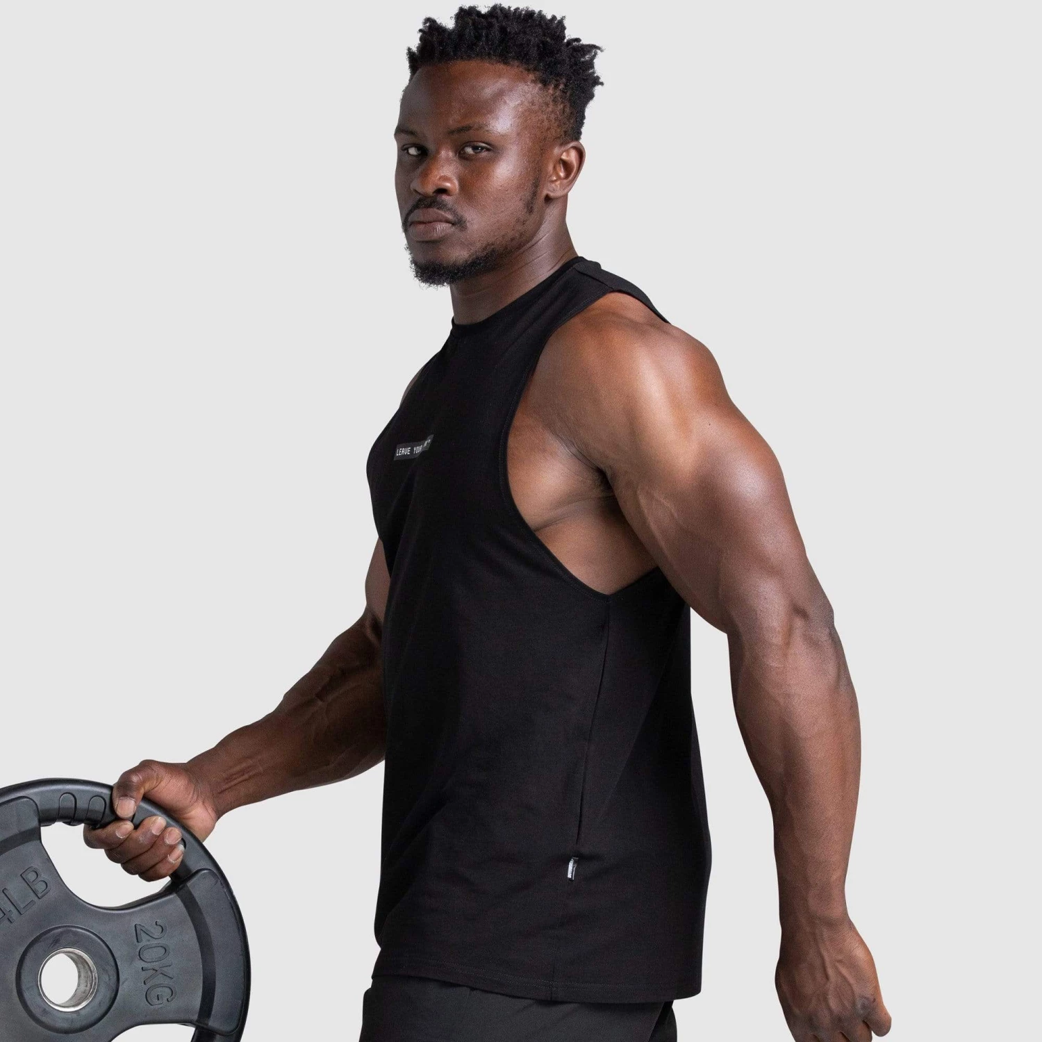 Aivory LYM Boxed Muscle Tank - Black Mens