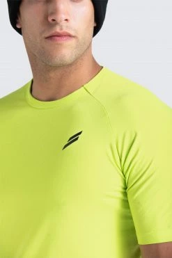 Male Outlet Mens Mark Drop Tee V2 - Neon Yellow