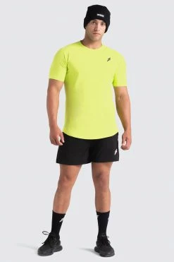 Male Outlet Mens Mark Drop Tee V2 - Neon Yellow