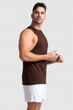 Male Outlet Mark Muscle Tank V3 - Dark Brown Mens