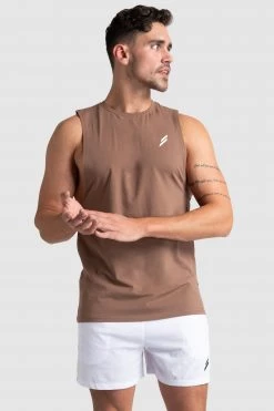 Male Outlet Mens Mark Muscle Tank V3 - Light Brown