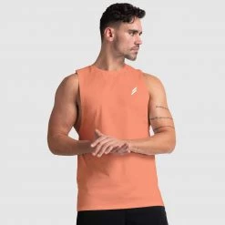 Male Outlet Mark Muscle Tank V3 - Soft Orange Mens