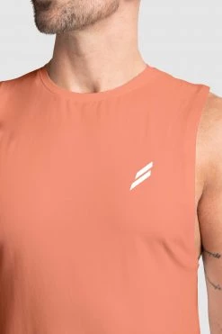 Male Outlet Mark Muscle Tank V3 - Soft Orange Mens