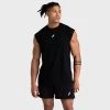 Darren Mens Mark Oversize Cutoff Tank - Black