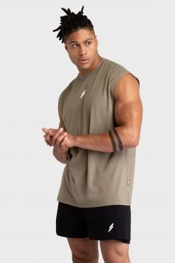 Darren Mark Oversize Cutoff Tank - Olive