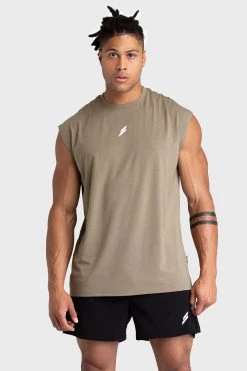 Darren Mark Oversize Cutoff Tank - Olive