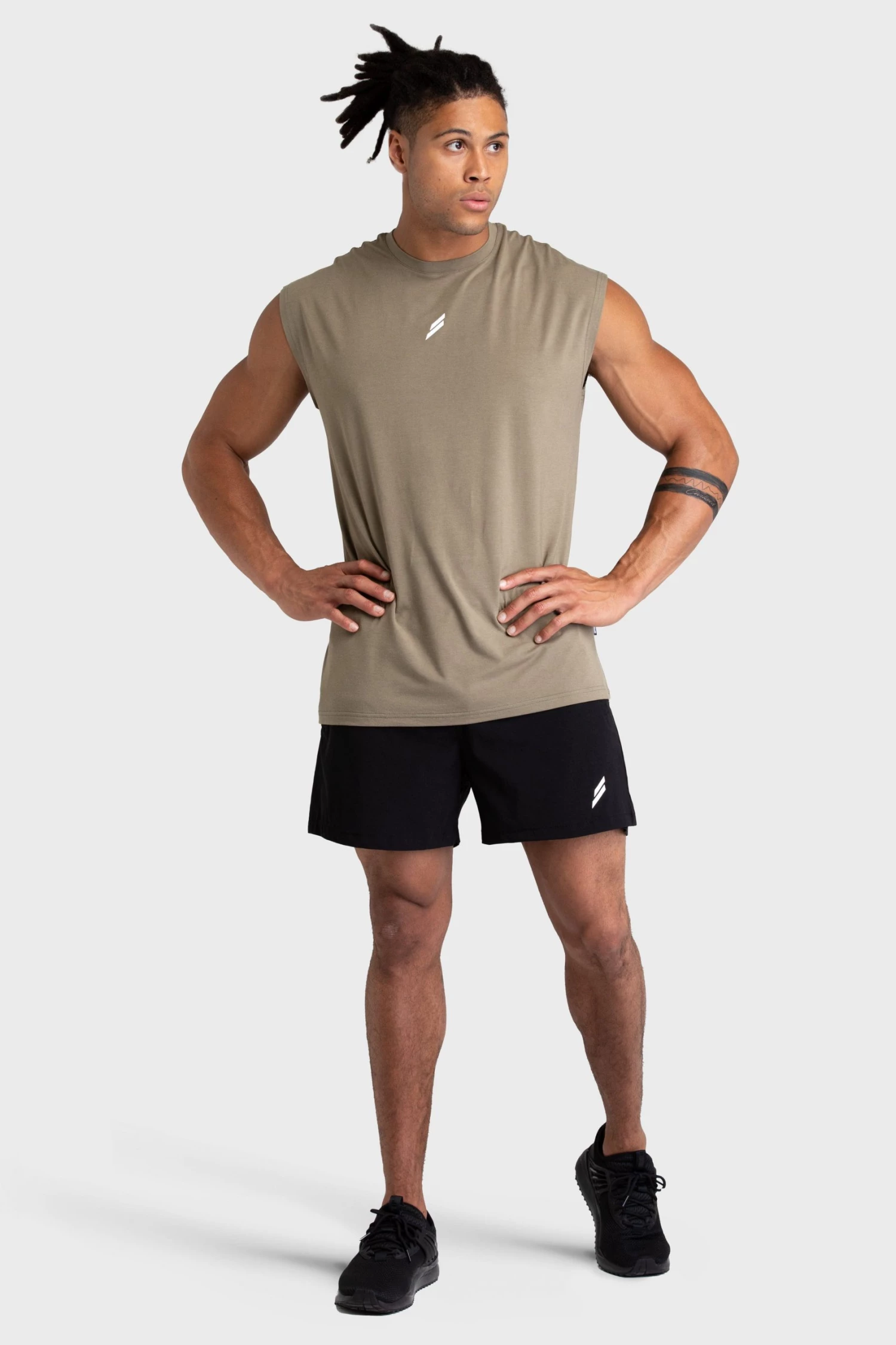 Darren Mark Oversize Cutoff Tank - Olive