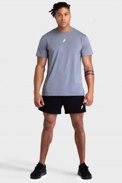 Darren Mens Mark Regular Fit Tee - Charcoal