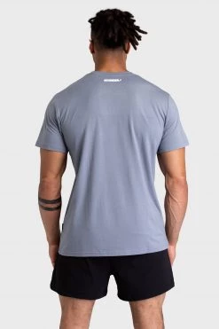 Darren Mens Mark Regular Fit Tee - Charcoal