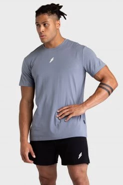 Darren Mens Mark Regular Fit Tee - Charcoal