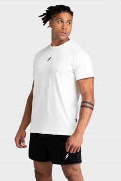 Darren Mark Regular Fit Tee - White Mens