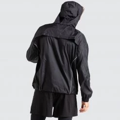 Male Outlet Marked Running Jacket - Black Mens