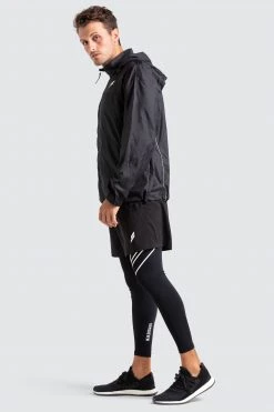 Male Outlet Marked Running Jacket - Black Mens
