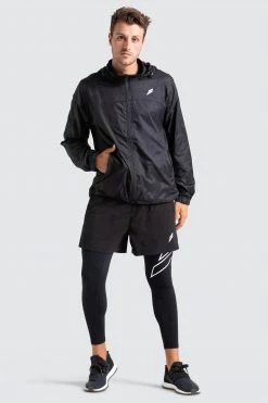 Male Outlet Marked Running Jacket - Black Mens