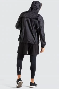 Male Outlet Marked Running Jacket - Black Mens