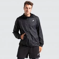 Male Outlet Marked Running Jacket - Black Mens