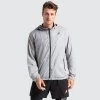 Male Outlet Mens Marked Running Jacket - Grey