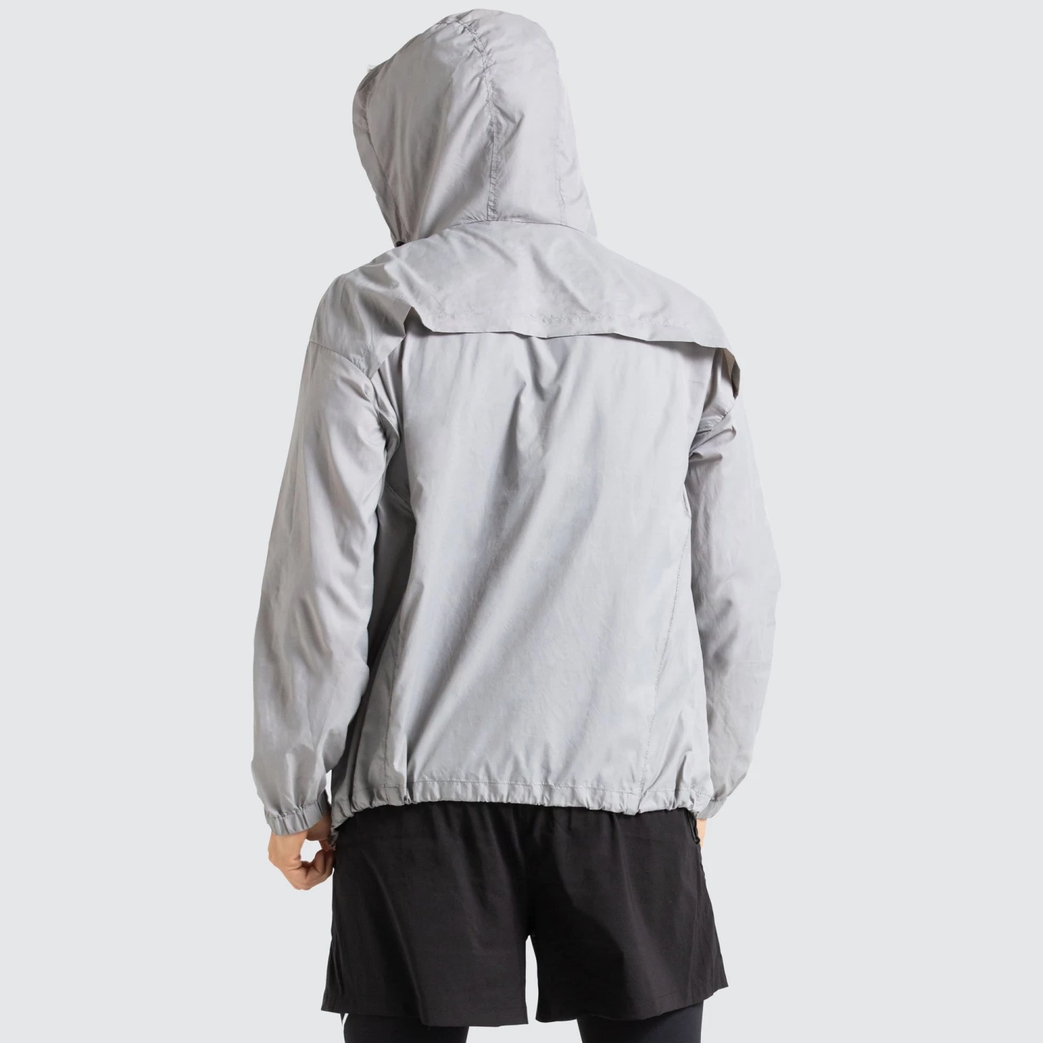 Male Outlet Mens Marked Running Jacket - Grey