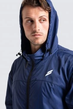 Male Outlet Marked Running Jacket - Navy