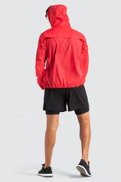 Male Outlet Marked Running Jacket - Red