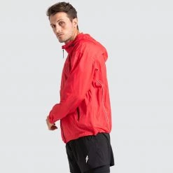 Male Outlet Marked Running Jacket - Red