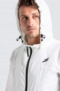 Male Outlet Marked Running Jacket - White